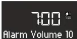 SONORO CD - Impostazione del volume della sveglia - 1