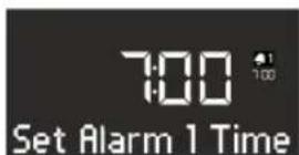 SONORO CD - Setting the alarm time - 1