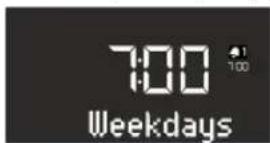 SONORO CD - Setting the alarm repeat frequency - 1