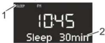SONORO CD - Zeitinterval für Sleeptimer einstellen - 1
