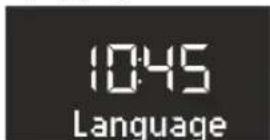 SONORO CD - Indstilling af displaysprog - 1