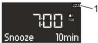 SONORO CD - Setting the Snooze function - 1