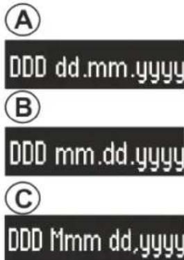 SONORO CD - Réglage du format de la date - 1