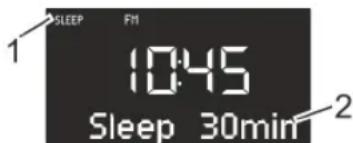 SONORO CD - Ajuste del intervalo de tiempo del Sleep Timer - 1