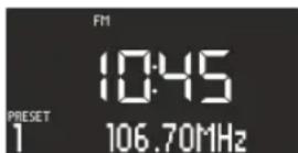 SONORO CD - Mémorisation d'une station FM - 1