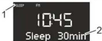 SONORO CD - Setting the time interval for the Sleep Timer - 1