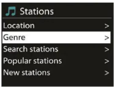 Auna Connect 150 - Liste des stations - 1