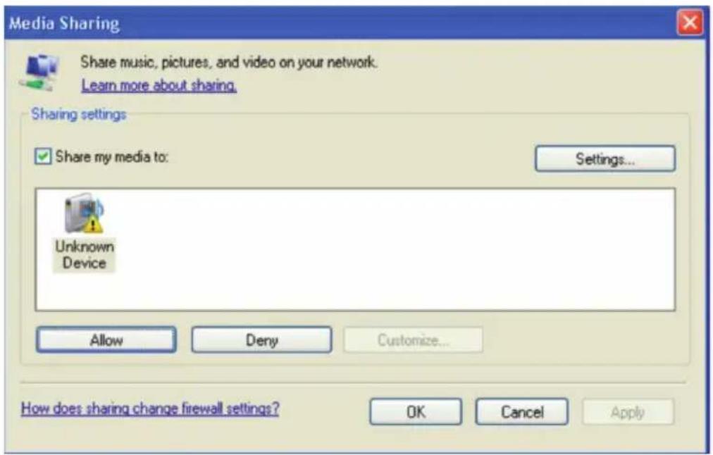 Auna IR130 - Configurar el PC con Windows para que la radio acceda a los archivos de audio a través del servidor UPnP: - 2