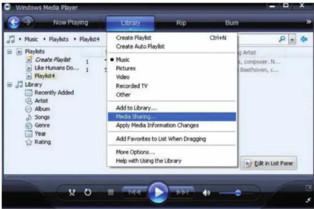 Auna IR130 - Set up Windows PC for the radio to access audio files via UPnP server: - 1