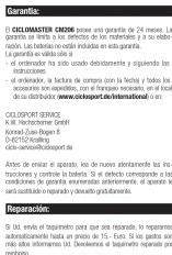 Ciclo CM206 - INSTRUCCIONES BEDIENINGSHANDLEIDING - 2