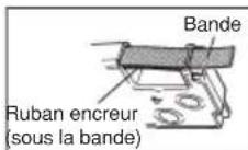 CASIO KLHD1 - Pour insérer une cartouche de bande - 5