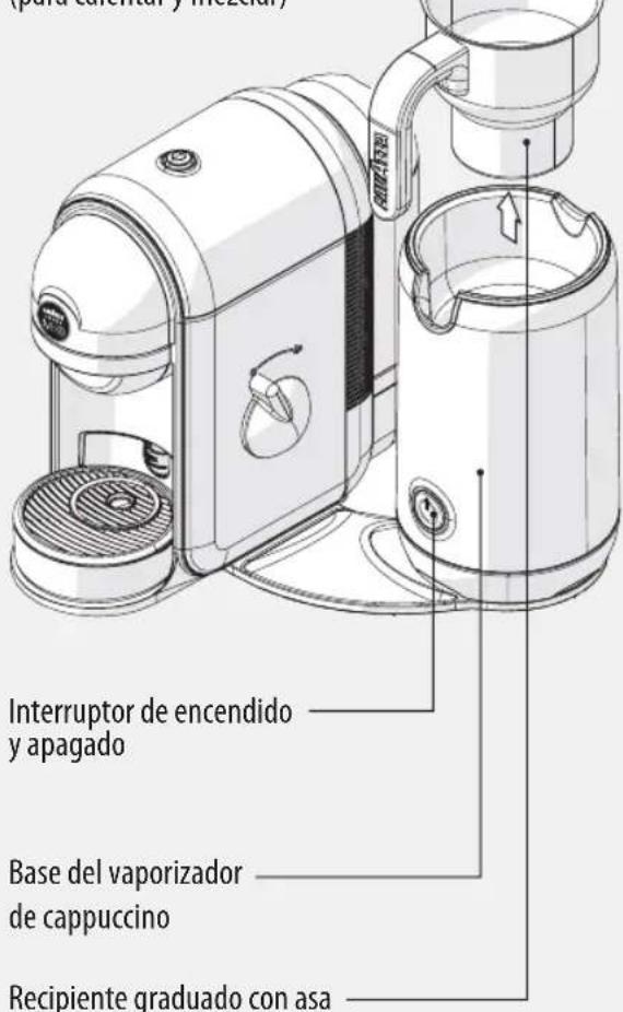Lavazza A Modo Mio Minu LM 500 - COMPONENTES DEL VAPORIZADOR DE CAPPUCCINO - 1