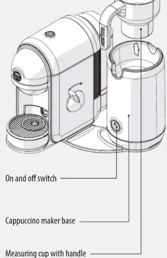 Lavazza A Modo Mio Minu LM 500 - COMPONENTS OF THE CAPPUCCINO MAKER - 2