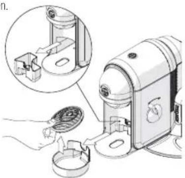 Lavazza A Modo Mio Minu LM 500 - REINIGUNG DES WASSERÜBERSCHUSSBEHÄLTERS UND DER TROPFENAUFFANGSCHALE - 3