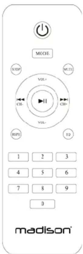 MADISON MADCENTER100 - REMOTE CONTROL - 1