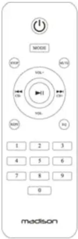 MADISON MADCENTER120 - TELECOMMANDE - 1
