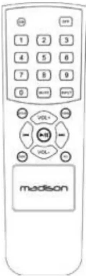 MADISON MAD1400BT - Télécommande - 1