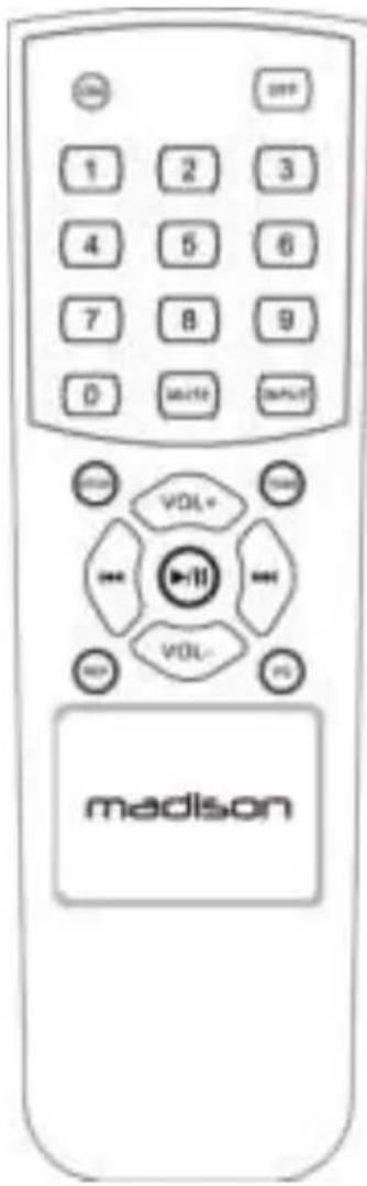 MADISON MAD1400BT - Afstandsbediening - 1