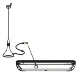 Bluetech DPT3370BT - COLLEGAMENTO DELL'ANTENNA AL LETTORE - 1