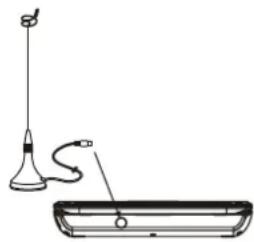 Bluetech DPT3370BT - CONNEXION DE L'ANTENNE AU LECTEUR - 1