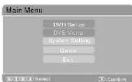Bluetech DPT0102BT - Réglages DVD - 1