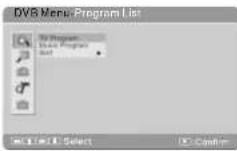 Bluetech DPT0102BT - Listedesprogrammes - 1
