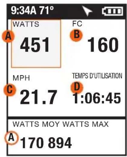 Powertap Joule GPS - Tableaux de BORD 1,2 et 3 - 4