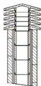 La Nordica Carillon Classic - Der Zug des Schornsteinrohres hangt von der Tauglichkeit des Schornsteines an. - 1