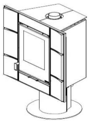 La Nordica Carillon 169 - STUFA CAMINO - CHIMNEY STOVE - KAMINOFEN - POELE CHEMINEE CARILLON 4 : 3 - CARILLON 16 : 9 - CARILLON CLASSIC - 1