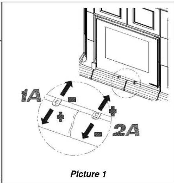 La Nordica Anthea - 2A - SECONDARY air register (right lever) - 1