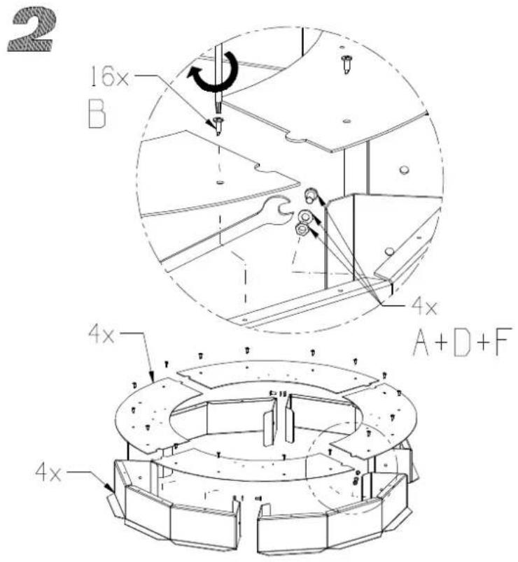 La Nordica Anthea - MONTAGGIO DELLE CERAMICHE / THE ASSEMBLY OF CERAMICS / KACHELNBAUANLEITUNGEN / MONTAGE DES CÉRAMIQUES - VENERE - 10