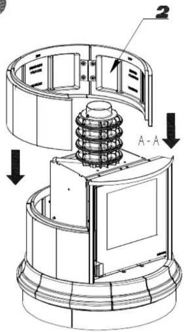 La Nordica Anthea - MONTAGGIO DELLE CERAMICHE / THE ASSEMBLY OF CERAMICS / KACHELNBAUANLEITUNGEN / MONTAGE DES CÉRAMIQUES - VENERE - 21
