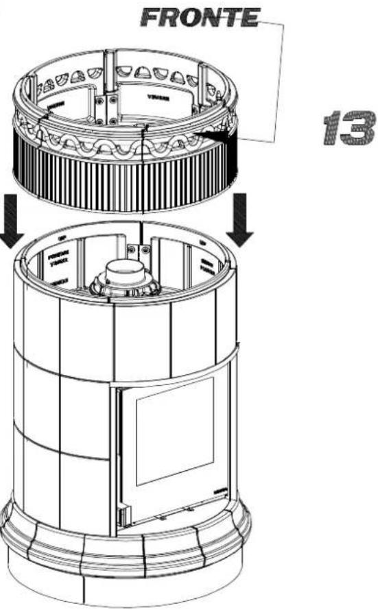 La Nordica Anthea - MONTAGGIO DELLE CERAMICHE / THE ASSEMBLY OF CERAMICS / KACHELNBAUANLEITUNGEN / MONTAGE DES CÉRAMIQUES - VENERE - 2