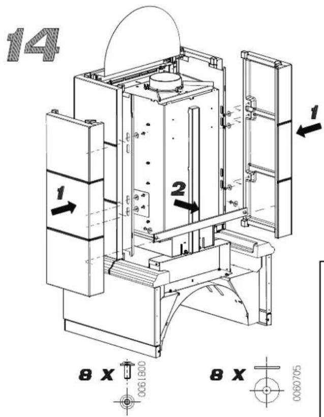 La Nordica Anthea - MONTAGGIO DELLE CERAMICHE / THE ASSEMBLY OF CERAMICS / KACHELNBAUANLEITUNGEN / MONTAGE DES CÉRAMIQUES - ANTHEA - 25