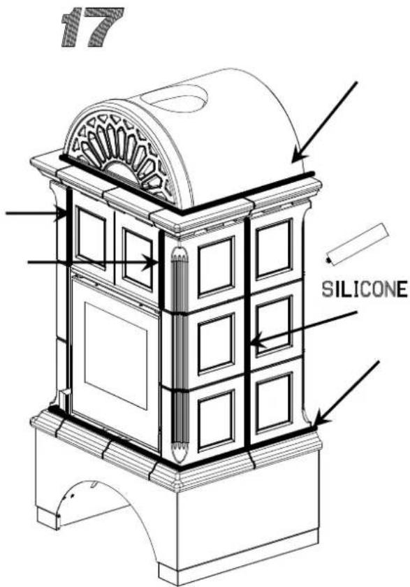 La Nordica Anthea - MONTAGGIO DELLE CERAMICHE / THE ASSEMBLY OF CERAMICS / KACHELNBAUANLEITUNGEN / MONTAGE DES CÉRAMIQUES - ANTHEA - 29