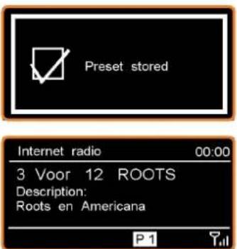 HDigit Dressy - To store the current station: - 1