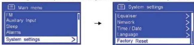 SAILOR Concerto 7 - Zurücksetzen auf die Werkeinstellungen - 1