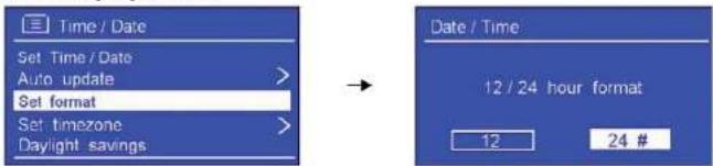 SAILOR Concerto 7 - Anzeigeformat Uhrzeit - 1