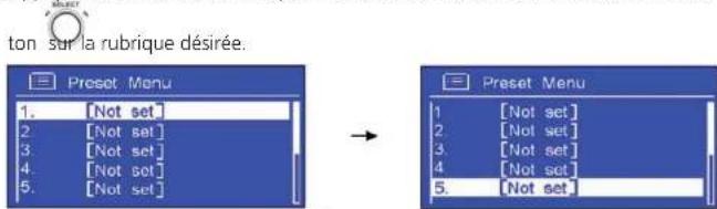 SAILOR Concerto 7 - Réglage présélections stations - 1