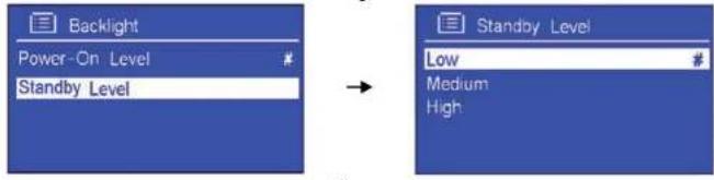 SAILOR Concerto 7 - Standby Level einstellen - 1