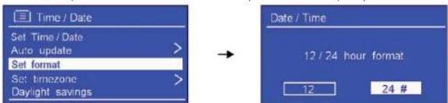 SAILOR Concerto 7 - Impostazione dell'orario - 6