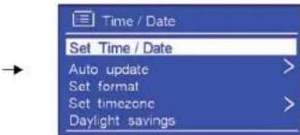 SAILOR Concerto 7 - Impostazione dell'orario - 3