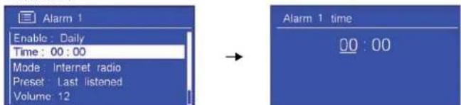 SAILOR Concerto 7 - Impostazione della sveglia - 3