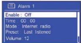 SAILOR Concerto 7 - Réglage de l'alarme - 5