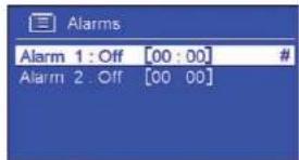 SAILOR Concerto 7 - Réglage de l'alarme - 3