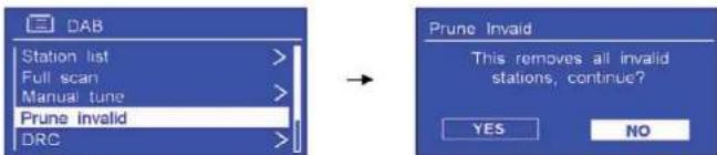 SAILOR Concerto 7 - Eliminare le stazioni non valide: - 1