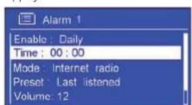 SAILOR Concerto 7 - Réglage de l'alarme - 8