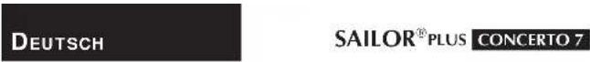 SAILOR Concerto 7 - AUDIOEINSTELLUNGEN - 1