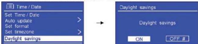 SAILOR Concerto 7 - Sommerzeit/Winterzeit einstellen - 1