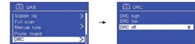 SAILOR Concerto 7 - Valore DRC (Dynamic Range Control) - 1